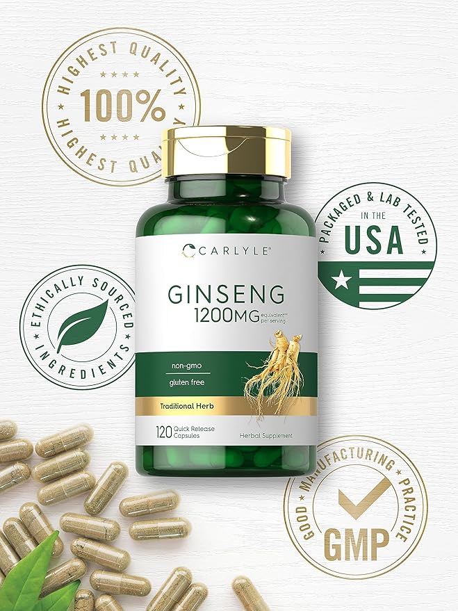 Carlyle Ginseng | 120 Capsules | 1,200mg |