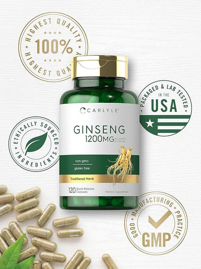 Carlyle Ginseng | 120 Capsules | 1,200mg |