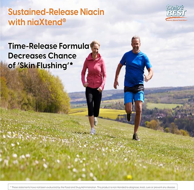 Doctor's Best TimeRelease Niacin with Niaxtend 500 mg 120 Count