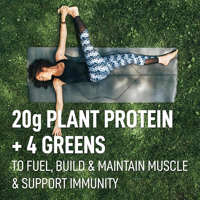 LeanFit PLANT-BASED PROTEIN & GREENS, Natural 20g Protein, 19 Servings, 1.25 Pound