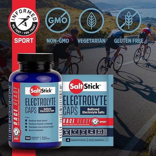 SaltStick Race Ready Electrolyte Capsules 100 Capsules
