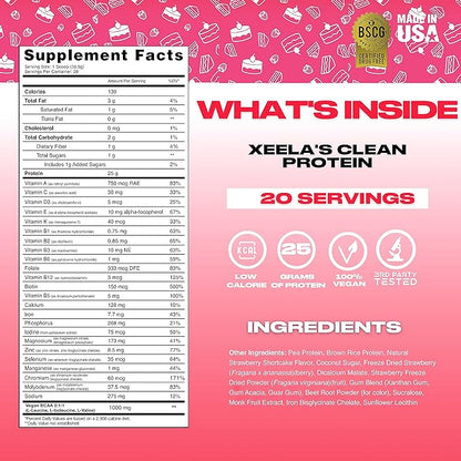 XEELA Plant Based Vegan Protein Powder 25g High