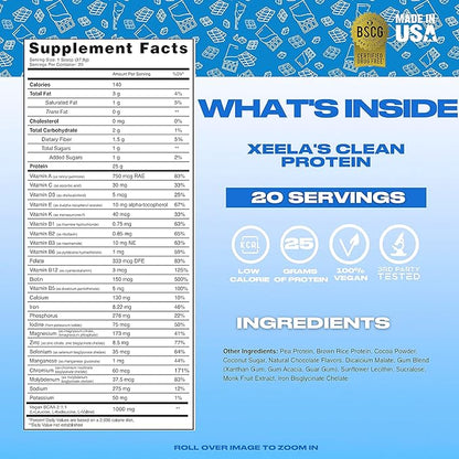 XEELA Plant Based Vegan Protein Powder 25g High