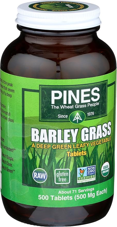 Pines Organic Barley Grass,500 mg,500 Count