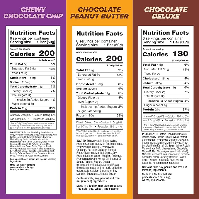 Pure Protein Bars Variety Pack 18 Bars 12 Bars,