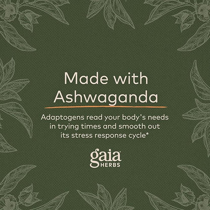 Gaia Herbs, Ashwagandha Root Vegan Liquid 60-Count (Pack 1)