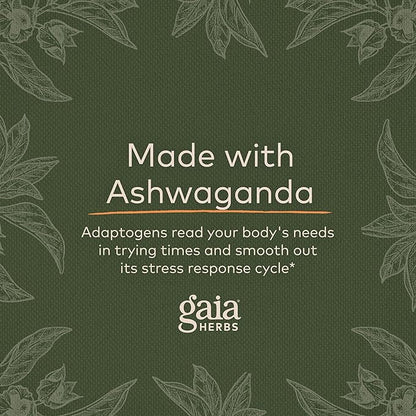 Gaia Herbs, Ashwagandha Root Vegan Liquid 60-Count (Pack 1)