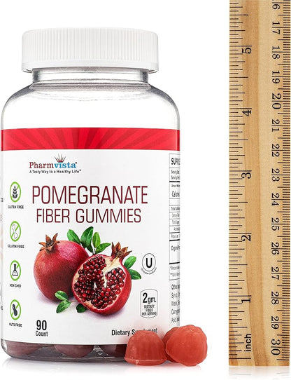 Pomegranate Fiber Gummies 100mg 90 Gummies
