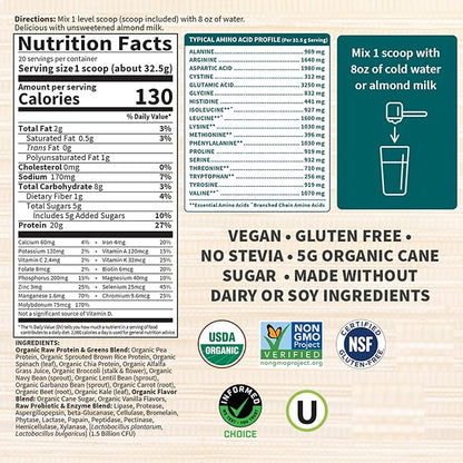 Garden of Life Raw Organic Protein 20 Servings