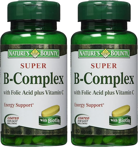 Nature's Bounty Super B-complex with Folic 300 Tablets (2 X 150 Count