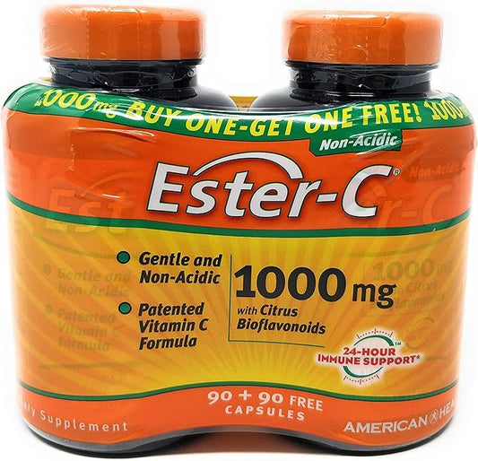 Ester C With Bioflavonoids Bogo 1000 mg 180 Caps