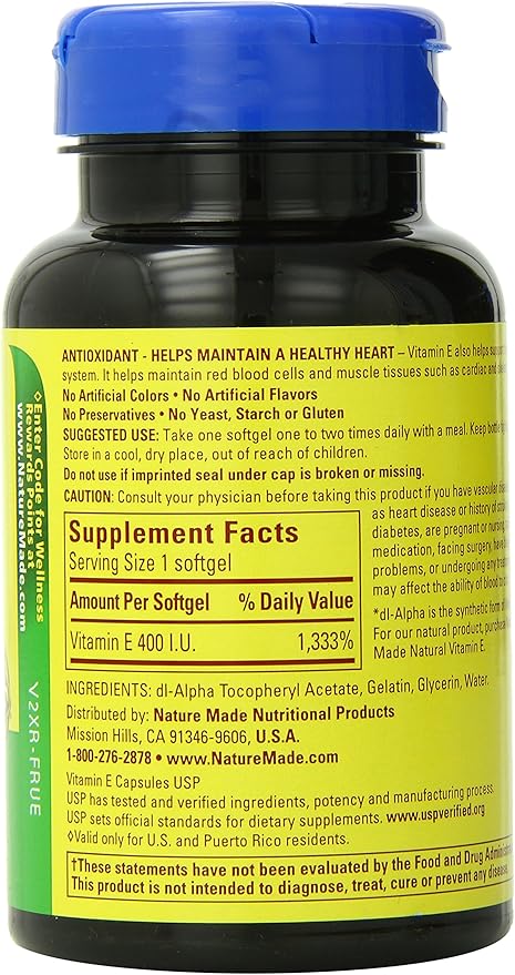 Nature Made Vitamin E 400IU, 180 2)