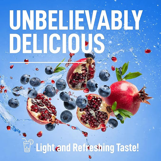 Keppi Keto Electrolytes Powder No Sugar - Sugar Free Electrolytes - Made in USA - Advanced Hydration, Performance & Recovery - Delicious Blueberry Pomegranate Flavor - Mixes Easily No Clumps