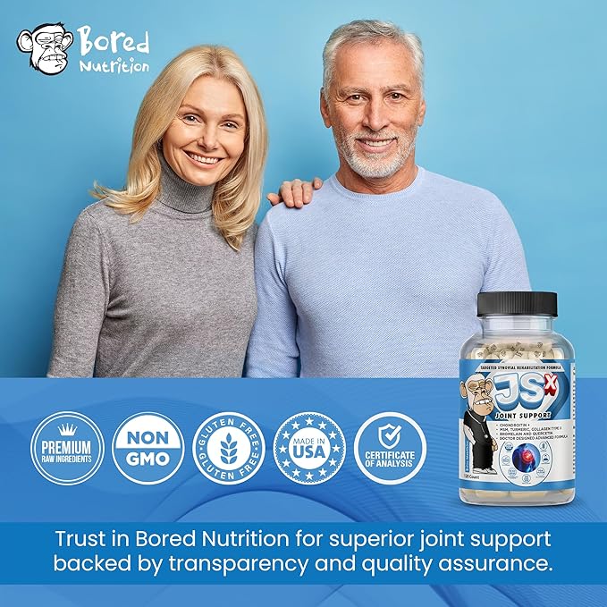JSX Joint Support Supplement with Vegan 120 Capsules