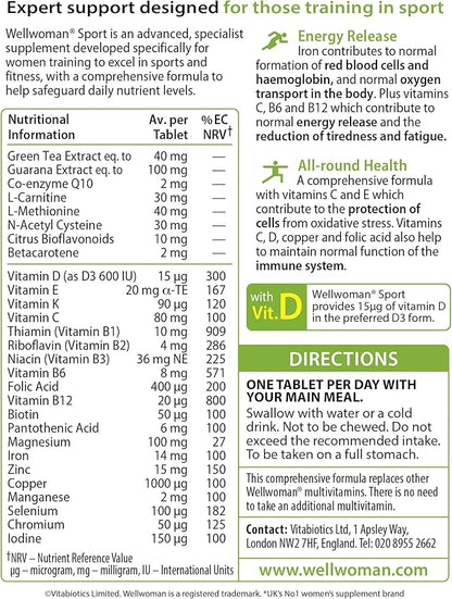 Vitabiotics Wellwoman Sport and Fitness - 30 Tablets