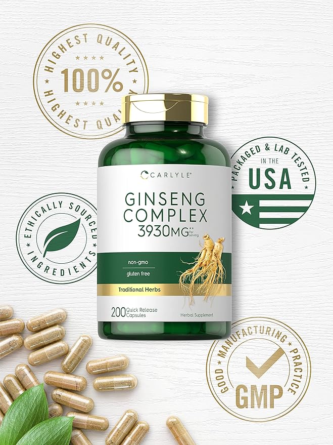Carlyle Ginseng Complex Capsules 200 Count