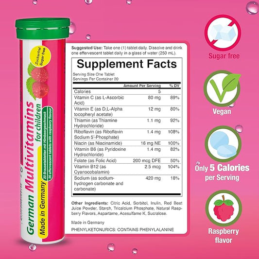 German Multvitamin for Children 8 Vitamins 240 Vegan