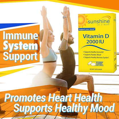 Sunshine Vitamin D 2,000 IU Quick 60 Servings