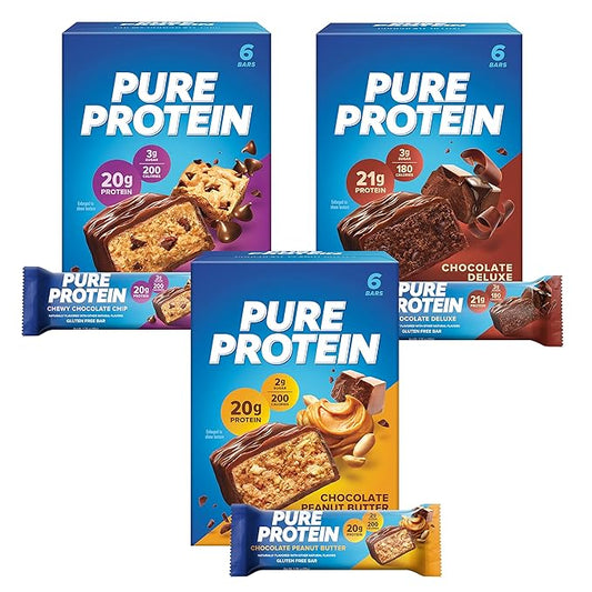 Pure Protein Bars Variety Pack 18 Bars 12 Bars,
