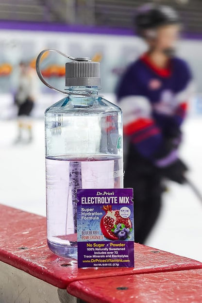 Dr. Price Electrolytes Powder Packets - Electrolytes No Sugar - Hydration Packets - Electrolyte Mix - Keto Electrolytes - (30 Packets) Fasting Electrolytes - Water Enhancer - Blueberry-Pomegranate