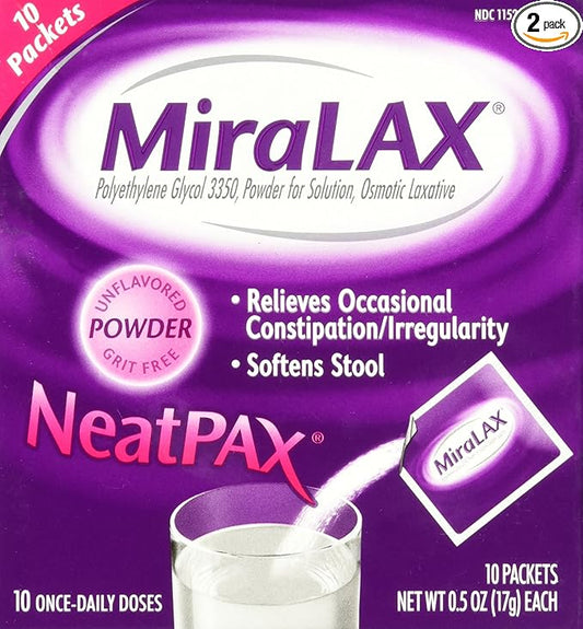 Miralax 1 Dose Powder Packets, 0.5 2)