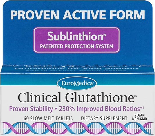 Euromedica Clinical Glutathione 60 Tablets 30 Servings