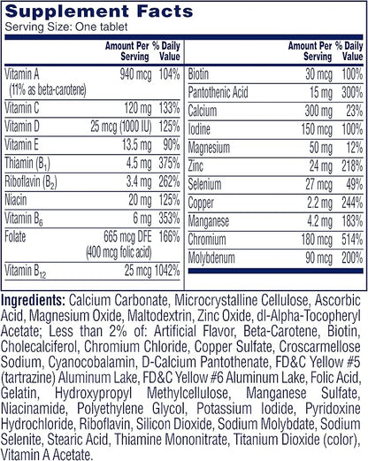 One A Day Women’s 50+ Multivitamins, 100 count