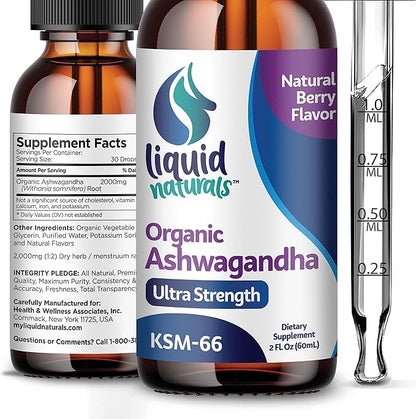 Ashwagandha Drops - 2000mg - Ashwagandha KSM-66, Ashwagandha