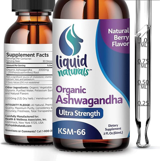 Ashwagandha Drops - 2000mg - Ashwagandha KSM-66, Ashwagandha
