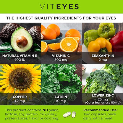 Viteyes AREDS 2 Eye Vitamins, Classic 60 Ct