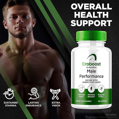 (2 Pack) Eroboost Supplement for Men, Eroboost Male Supplement, Daily Nutrition to Support Peak Performance and Overall Wellness, Official Ero Boost Formula Reviews (120 Capsules)