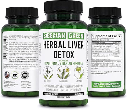 Herbal Liver Detox with Milk Thistle 60 Capsules