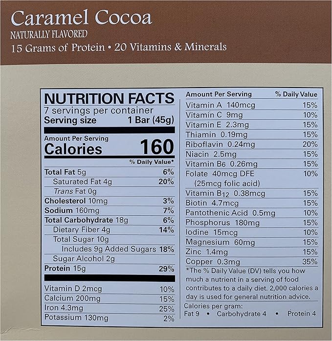 Caramel Cococa Bar (7 bars/box)