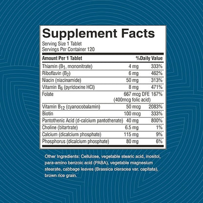 Nature's Sunshine Balanced B Complex, 120 Tablets