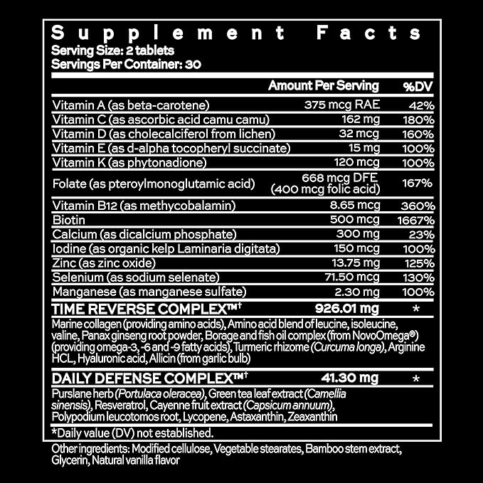 Hush & Hush TimeCapsule Multivitamin, Women's B12, Vitamin 60 Tablets
