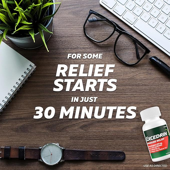 Excedrin Migraine Relief Caplets to Alleviate 200 Count