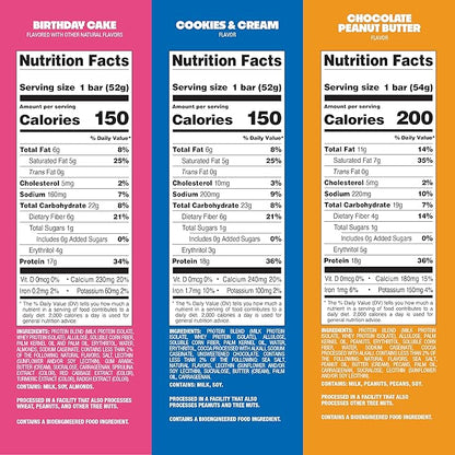 Quest Nutrition Crispy Variety Pack Protein Bars, Protein Rich, Low Sugar, Gluten Free, 12 Count