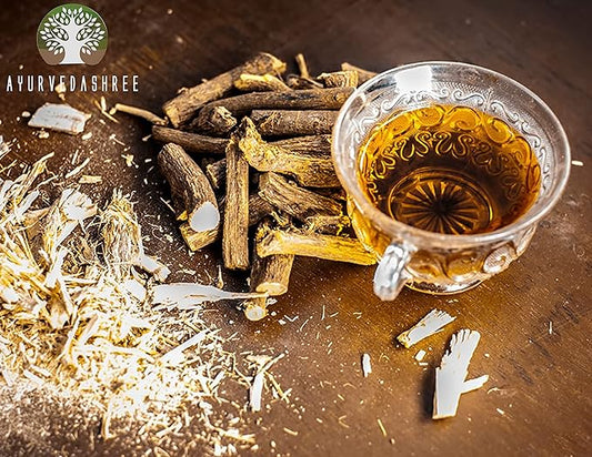 Yashtimadhu Powder 100 Gm | Natural Mulethi Powder/Licorice Powder Glycyrrhiza glabra | Supports Immunity | Mulethi | Vegan | Non GMO | Gluten Free