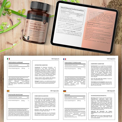 Double Strength Cissus Quadrangularis 1000mg x 180 Veggie
