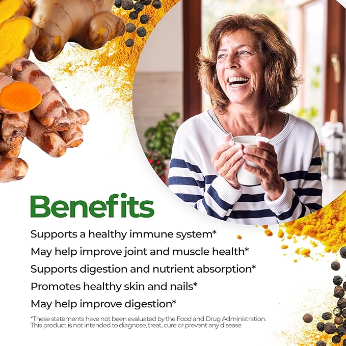 FeelGood Organic Superfoods Fortified Turmeric Powder 95% Curcuminoids, 7 oz