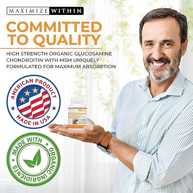 Glucosamine Chondroitin with Turmeric & MSM 60 Veggie
