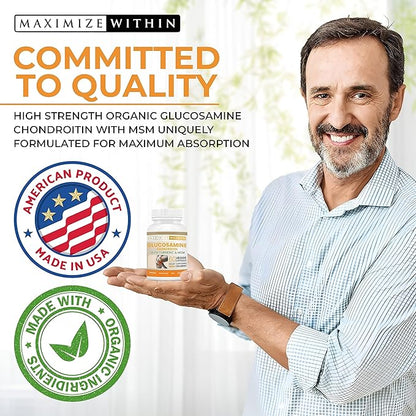 Glucosamine Chondroitin with Turmeric & MSM 60 Veggie