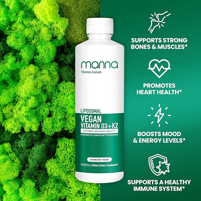 Manna Liposomal Vegan Vitamin D3 + K2