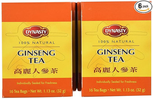 Dynasty Tea, Ginseng, 1.13-Ounce (Pack of 6)