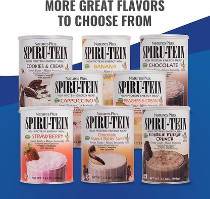 Natures Plus SPIRU-TEIN Shake 2.3 lbs, 34 Servings