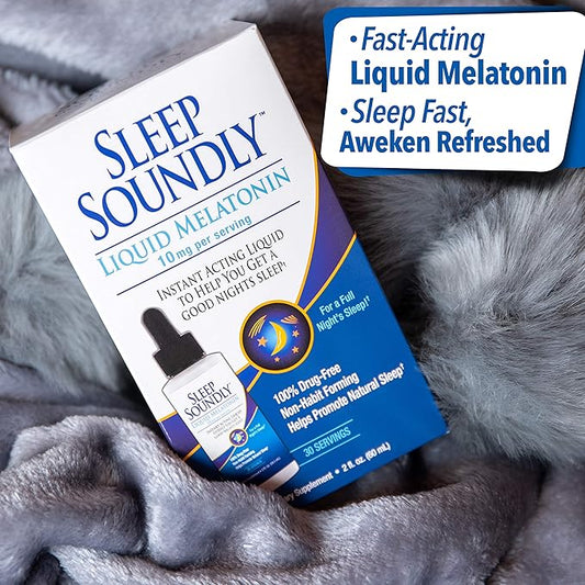 Liquid Melatonin 10mg, Instant Acting Sleep 30 servings, 2 Fl 1)