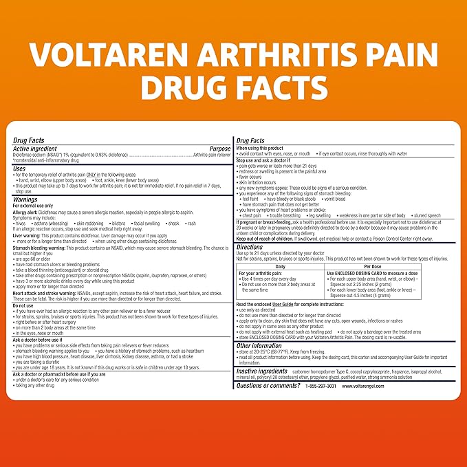 Voltaren Arthritis Pain Gel for Powerful 100 g 2