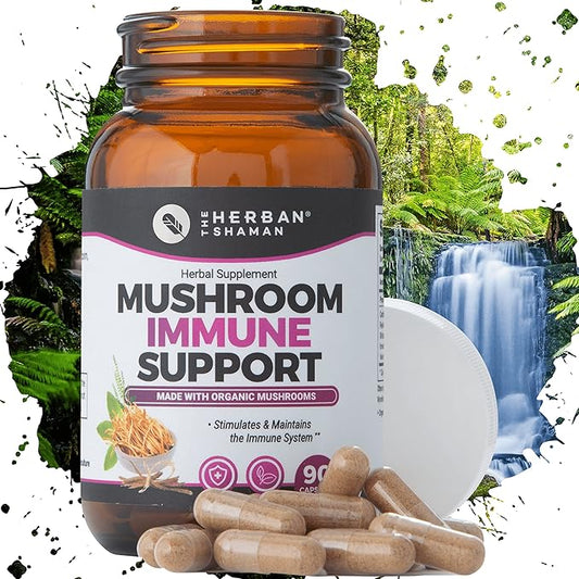 Mushroom Supplement Immune Support (90 Capsules)