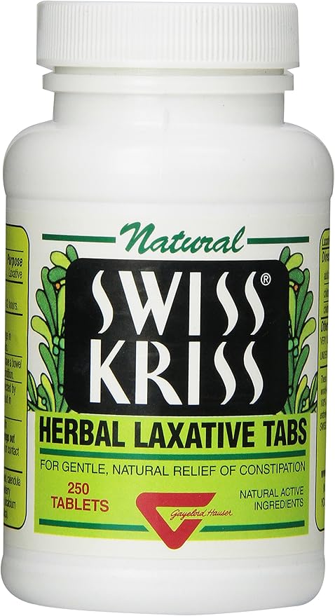 Swiss Kriss Herbal Laxative Tablets, 250 12)