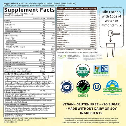 Garden of Life Raw Organic Fit 28g Plant 20 Servings